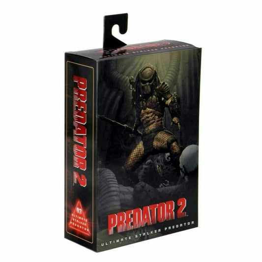 Boxed figure of a Predator from 'Predator 2' on a white background