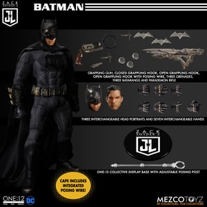 MEZCO ONE:12 COLLECTIVE JUSTICE LEAGUE DELUXE STEEL BOXED