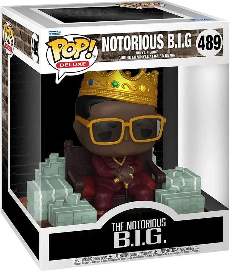 Funko Pop! Deluxe: The Notorious B.I.G. on Throne with Cash #489