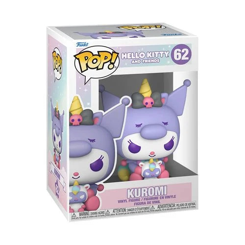 Funko Pop! vinyl figure packaging featuring Kuromi with a white background