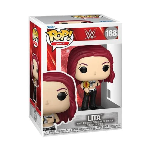 Funko Pop! vinyl figure of Lita from WWE in packaging