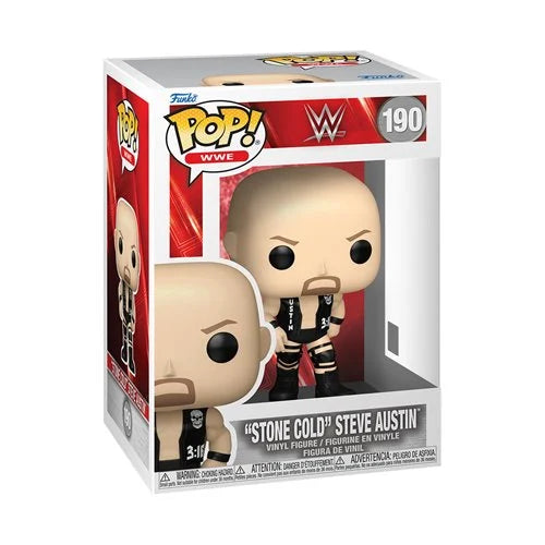 Funko Pop! WWE Stone Cold Steve Austin figure packaging on a white background