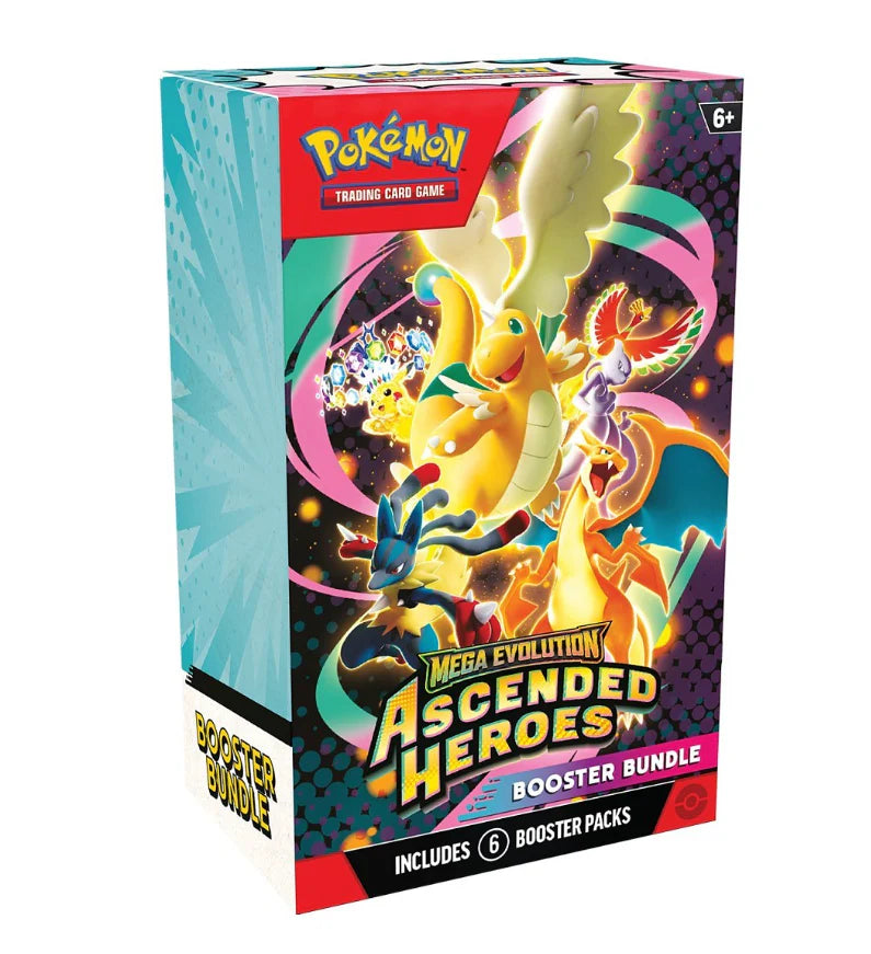Pokémon TCG: Mega Evolution Ascended Heroes Booster Bundle (6 Booster Packs)