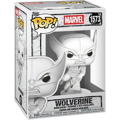 Funko Pop! Marvel Wolverine bobble-head figure packaging on a white background