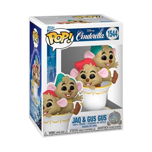 Funko Pop! Disney Cinderella 75th Anniversary Jaq & Gus Gus in Teacup Vinyl Figure #1544