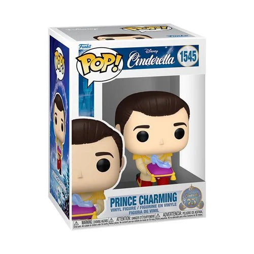 Funko Pop! Disney Cinderella 75th Anniversary Prince Charming with Glass Slipper Vinyl Figure #1545