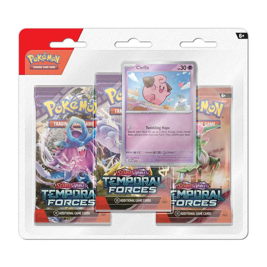 Pokémon TCG: Scarlet & Violet-Temporal Forces 3 Booster Packs (Cleffa)