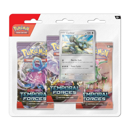 Pokémon TCG: Scarlet & Violet-Temporal Forces 3 Booster Packs (Cyclizar)