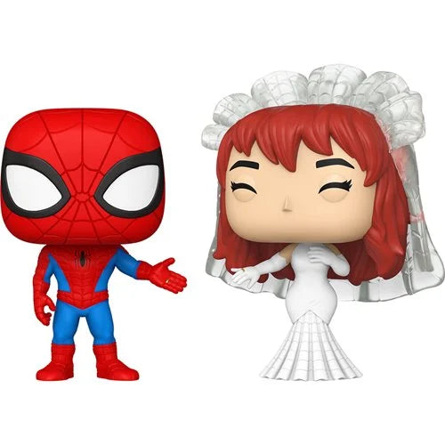 Funko Pop! Marvel: Spider-Man and MJ (Wedding 2-Pack) – Comic Anniversary Edition