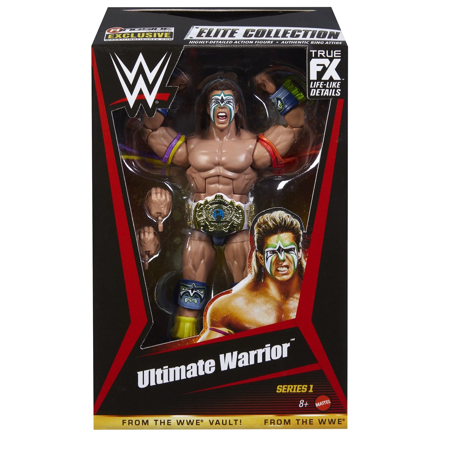 WWE Elite Series From the Vault Ringside Exclusive Series 1 Ultimate Warrior (White Winged Eagle)